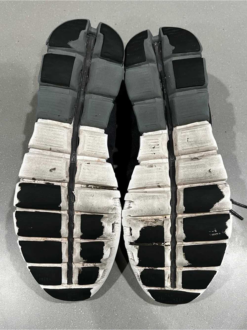 On Running Men’s Athletic Sneakers in Dark Gray and Black